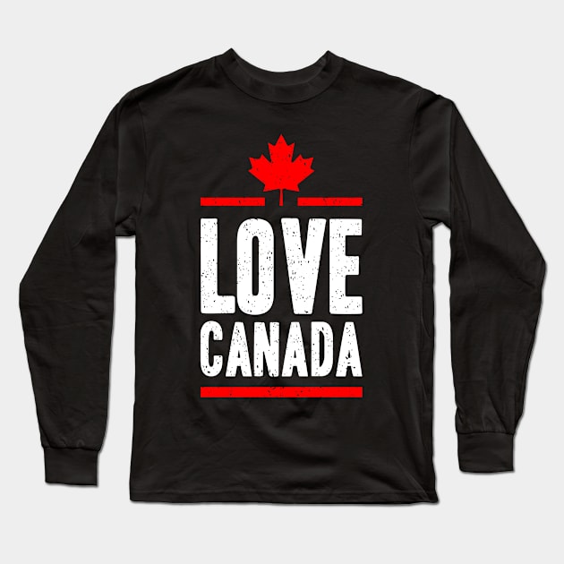 Canada Long Sleeve T-Shirt by JKFDesigns